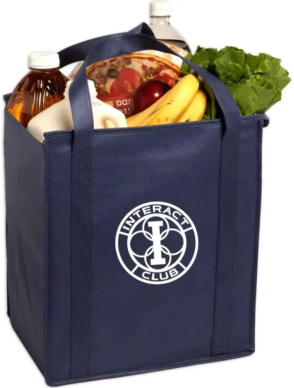 Custom Insulated Large Non-Woven Grocery Tote — view 6