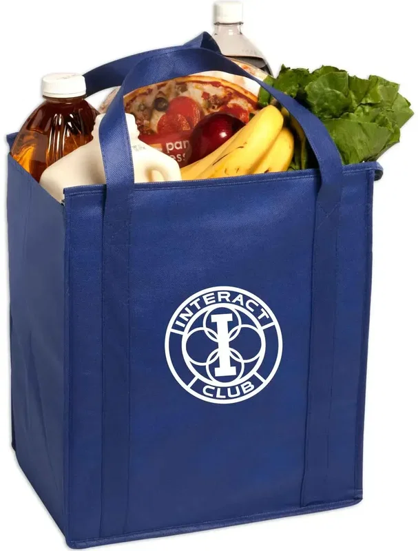 Custom Insulated Large Non-Woven Grocery Tote — view 7