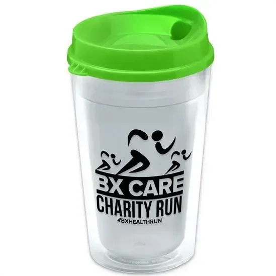Insulated Transparent Tumbler with Sip Lid (16 oz.) — view 5