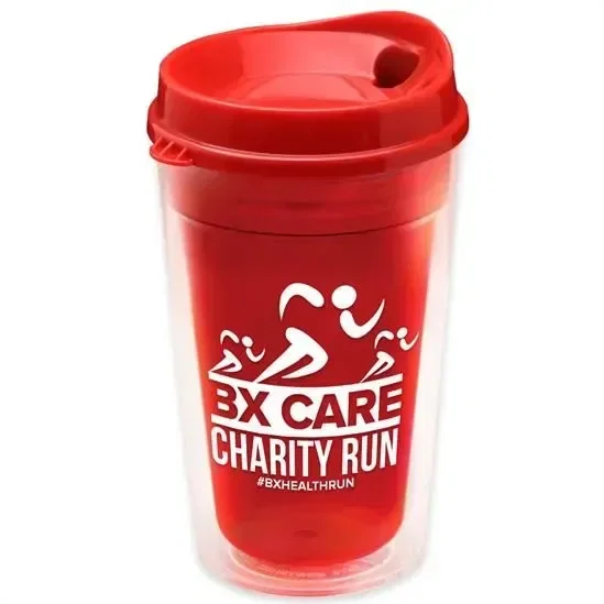 Insulated Transparent Tumbler with Sip Lid (16 oz.) — view 6