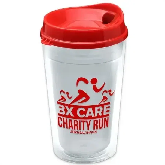Insulated Transparent Tumbler with Sip Lid (16 oz.) — view 7