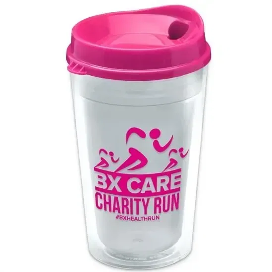 Insulated Transparent Tumbler with Sip Lid (16 oz.) — view 9