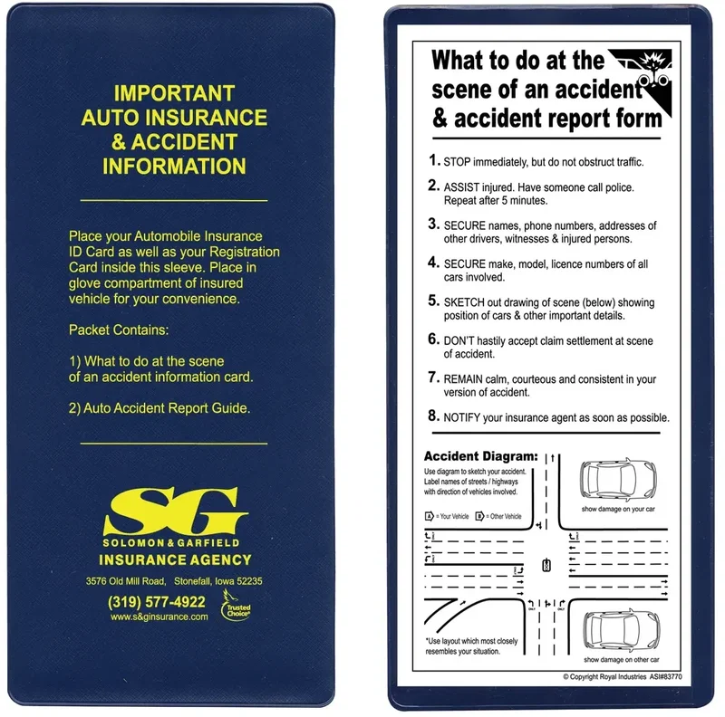 Customized Logo Insurance Card Holder Kit — view 2