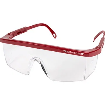 Integra Safety Glasses angled view highlighting clear wraparound protective lenses