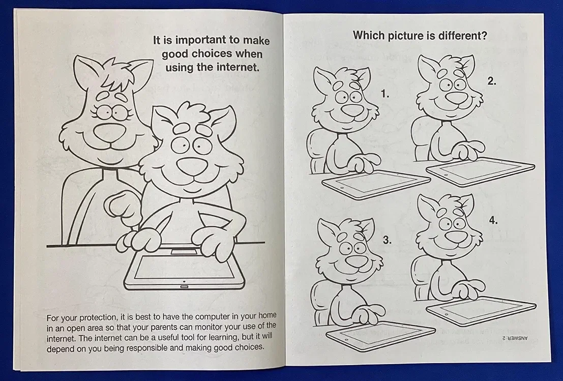 Internet Safety Coloring Book — view 2