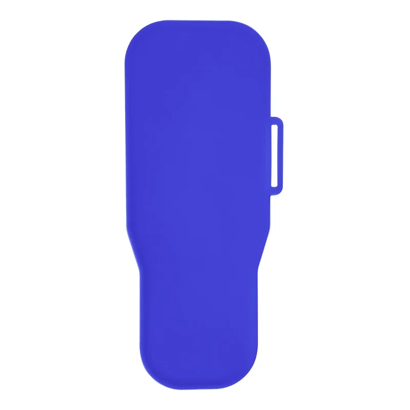 Blue version standing upright on white