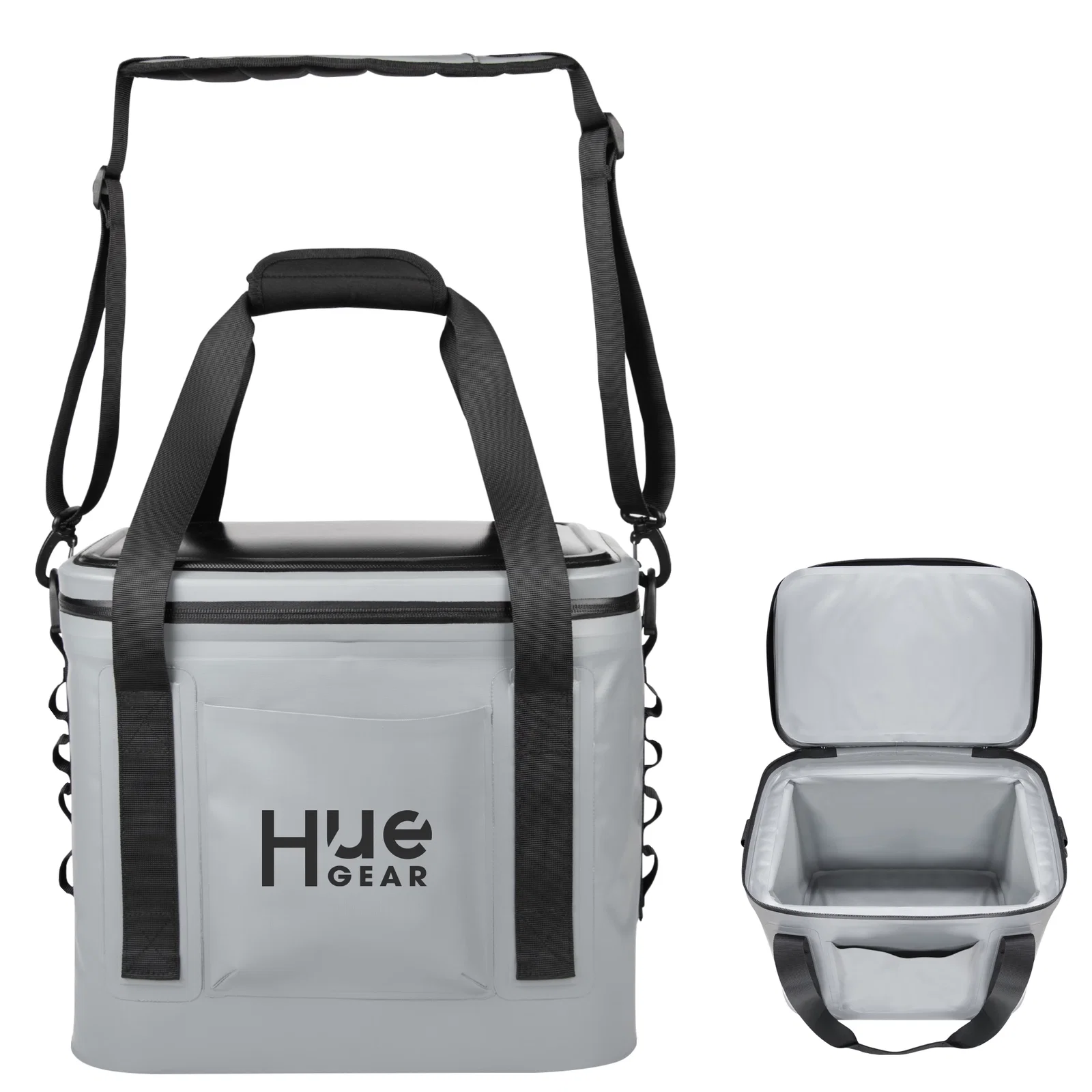 Water resistant cooler bag sized for eighteen cans