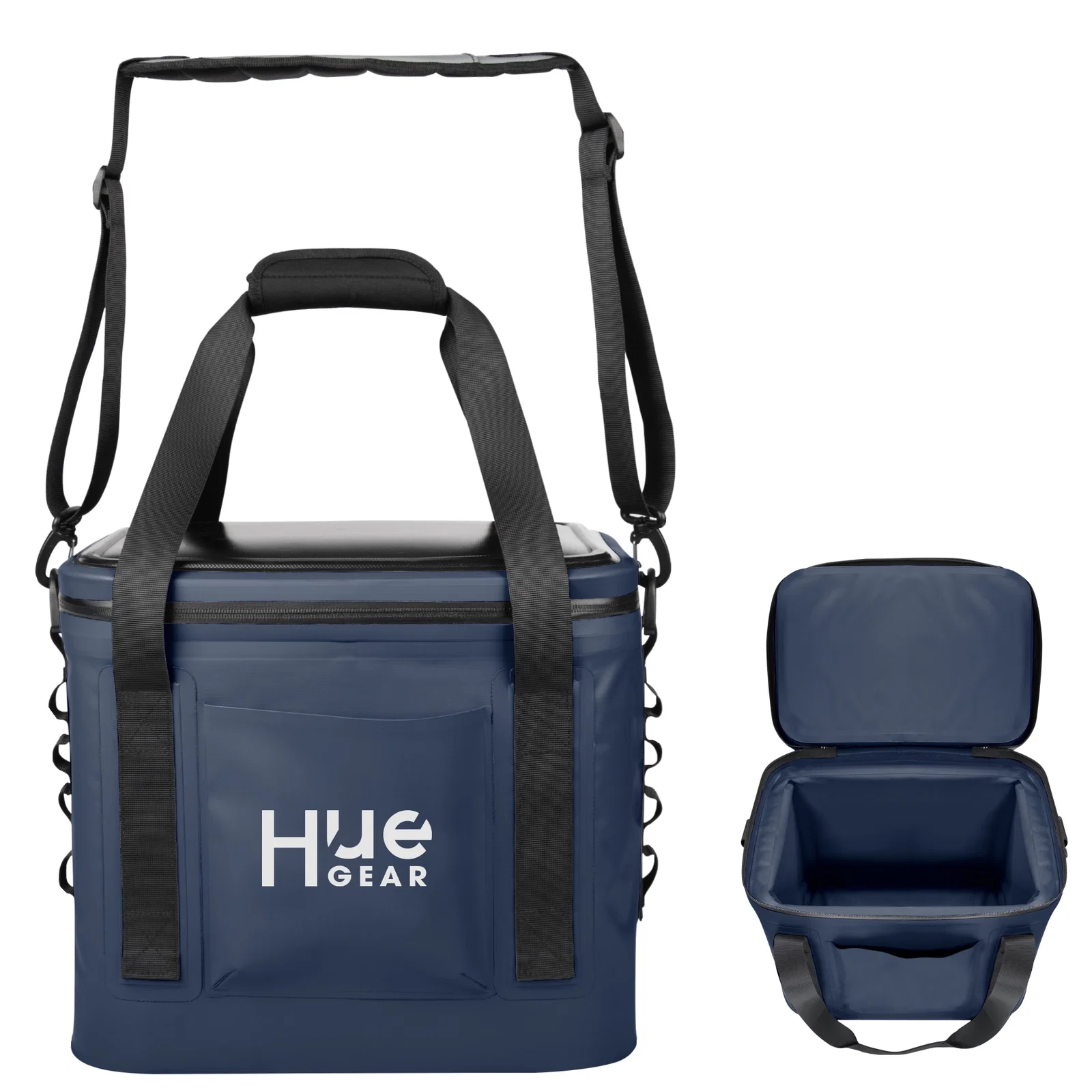 Royal blue version angled to show its depth