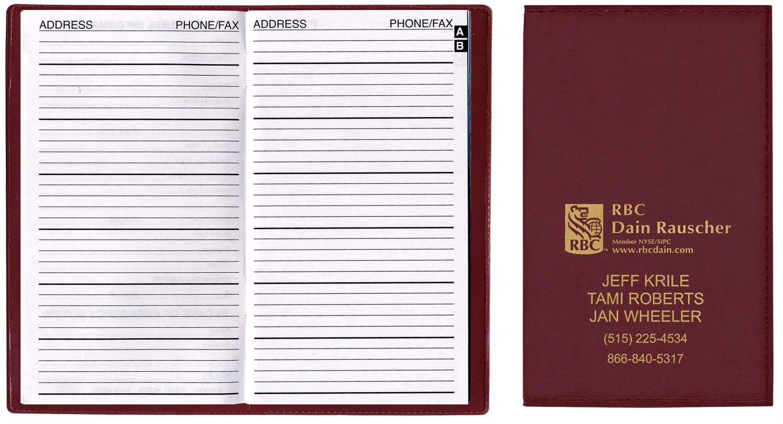 Custom Branded Ireland Soft Cover Designer Address Book — view 2