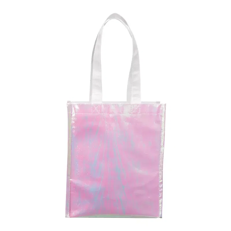 Custom Iridescent Non-Woven Tote Bag — view 2