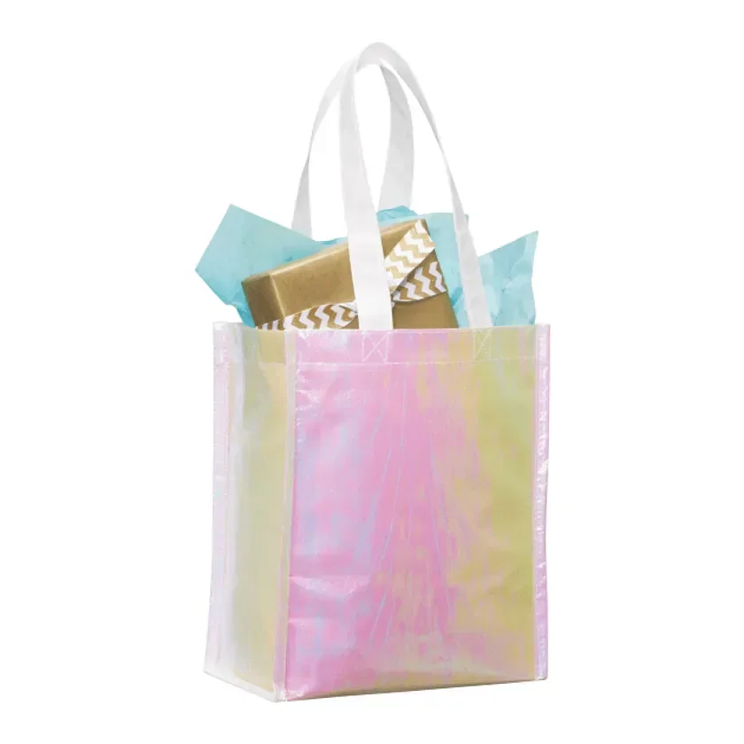 Custom Iridescent Non-Woven Tote Bag view 4