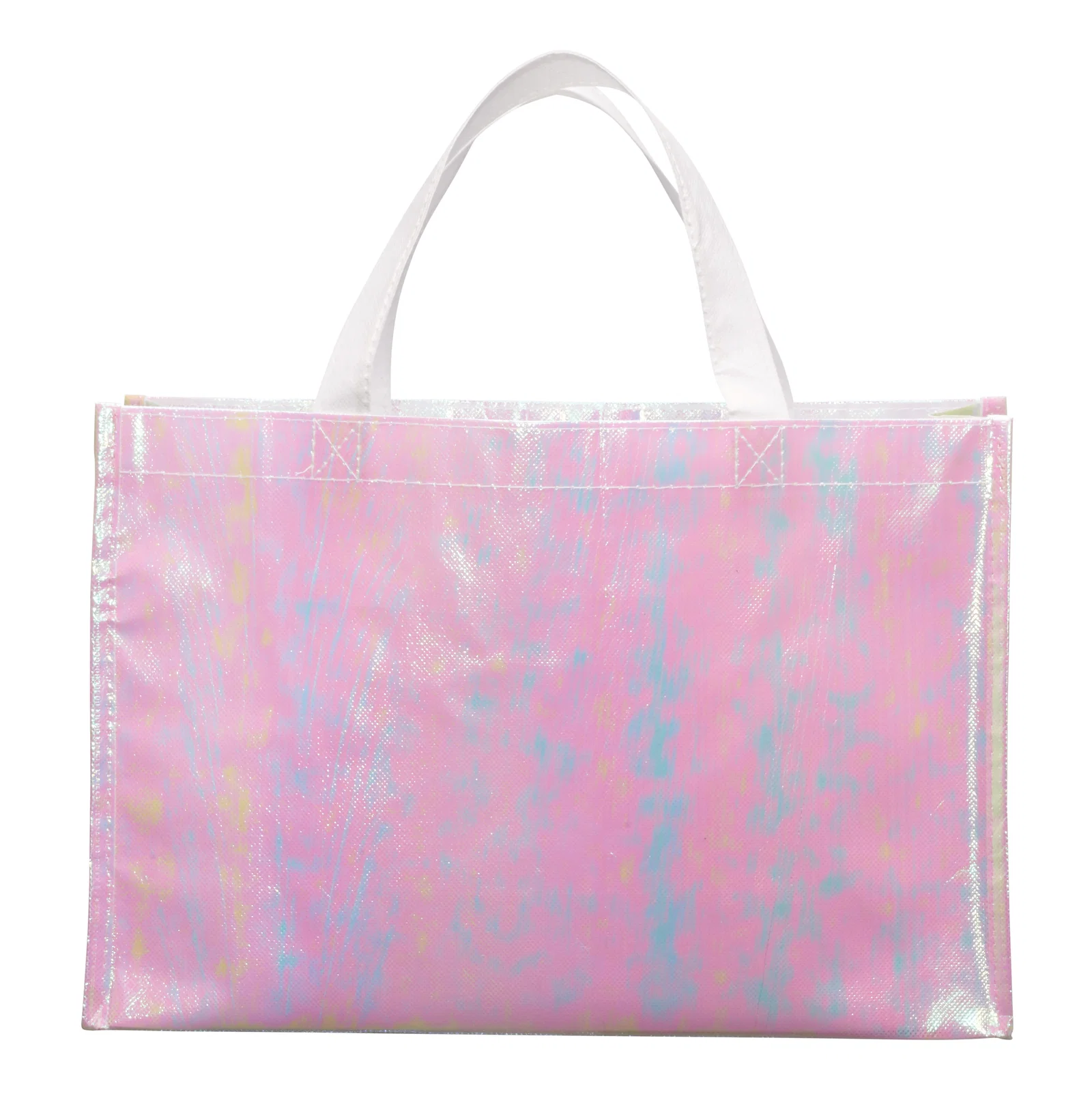 Personalized Iridescent Non-Woven Shopper Tote — view 7
