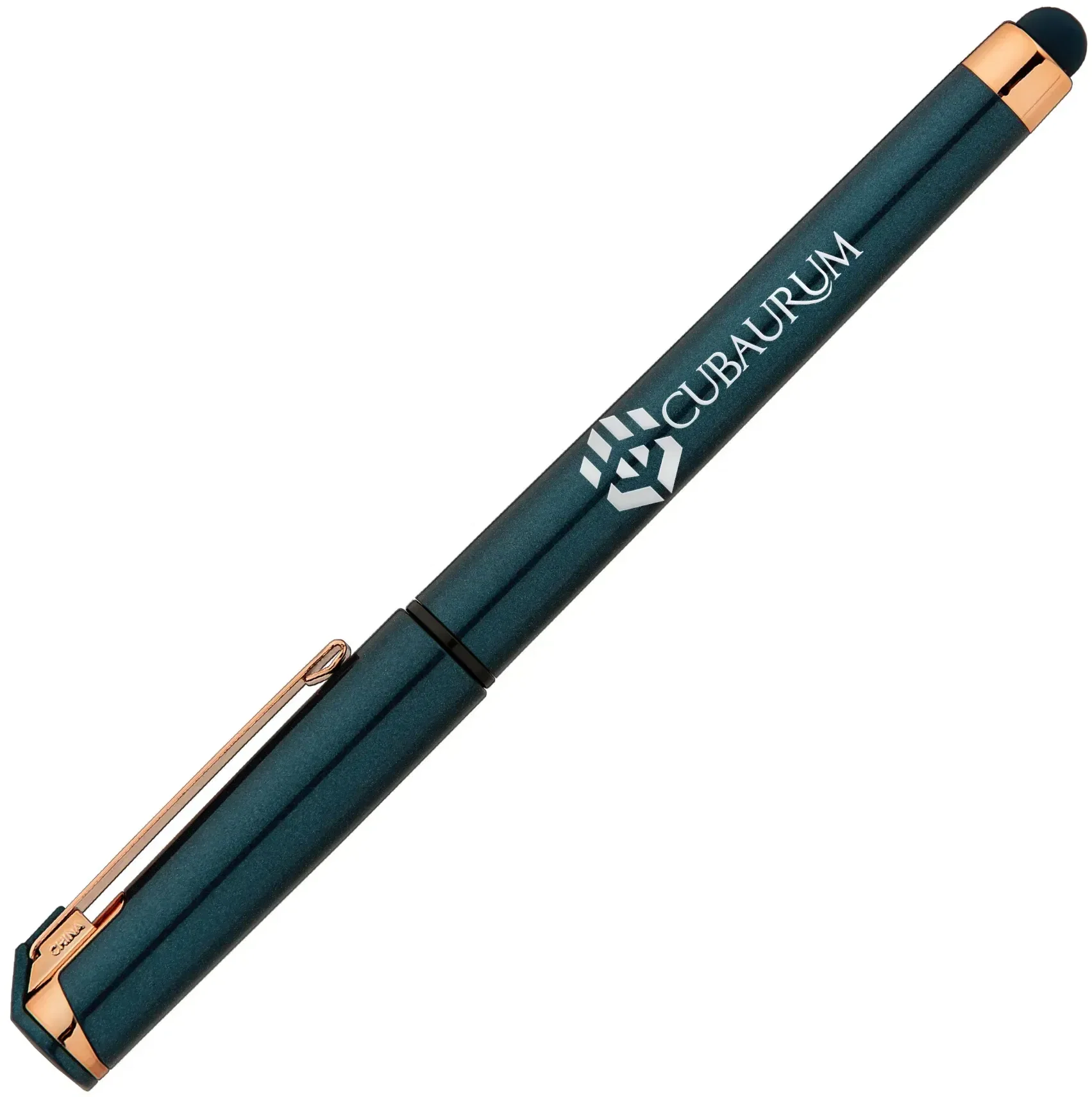 Islander Pearl Rose Gold Stylus Gel Pen (Black Ink) — view 3