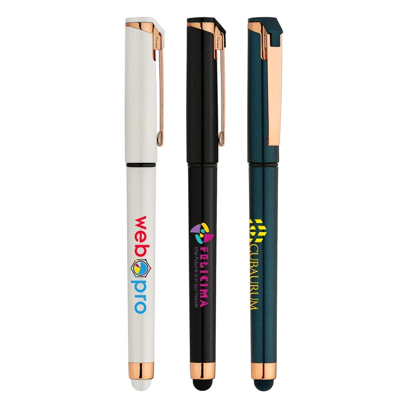 Islander Pearl Rose Gold Stylus Gel Pen (Black Ink) — view 5