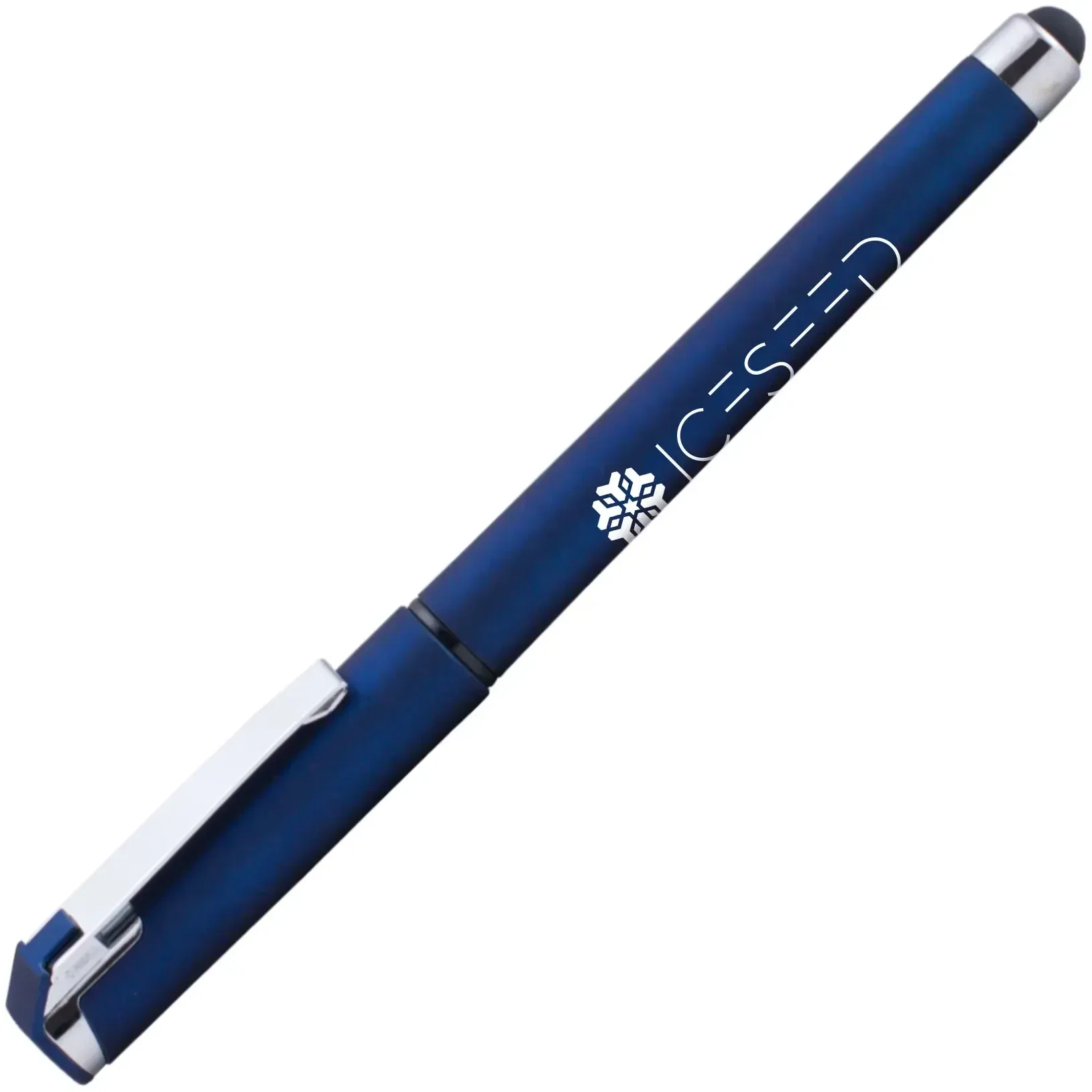 Islander Soft-Touch Rubber Gel Pen with Stylus — view 3