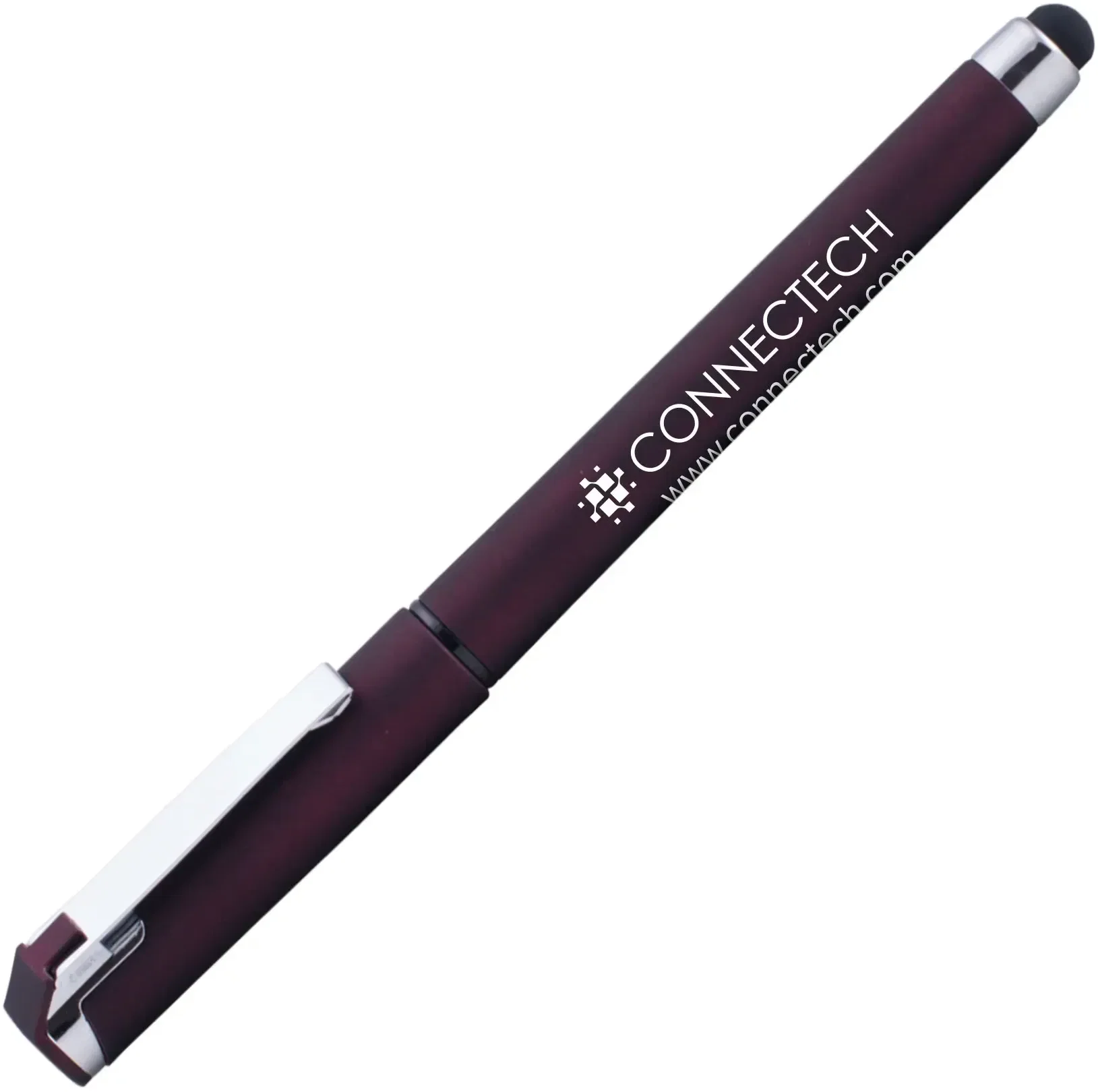 Islander Soft-Touch Rubber Gel Pen with Stylus — view 4