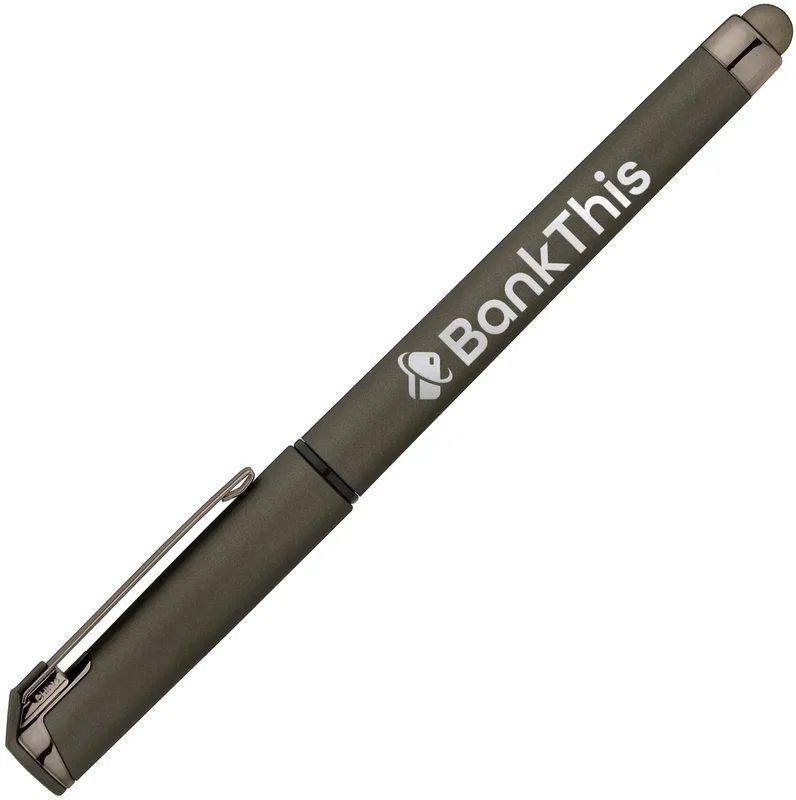 Islander Softy Monochrome Metallic Stylus Gel Pen — view 2