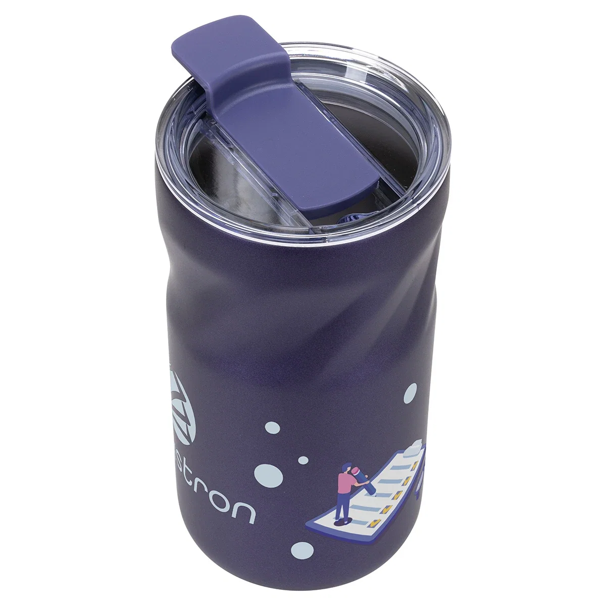 Close-up of the Izzie tumbler's lid area