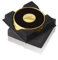 JAFFA® Two Coasters in Deluxe Black Flocked Gift Box — view 2