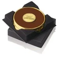 JAFFA® Two Coasters in Deluxe Black Flocked Gift Box — view 3