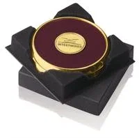 JAFFA® Two Coasters in Deluxe Black Flocked Gift Box — view 4