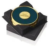 JAFFA® Two Coasters in Deluxe Black Flocked Gift Box — view 5