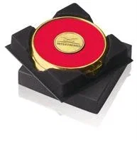 JAFFA® Two Coasters in Deluxe Black Flocked Gift Box — view 6