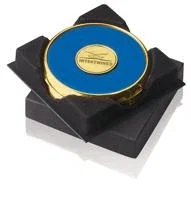 JAFFA® Two Coasters in Deluxe Black Flocked Gift Box — view 7