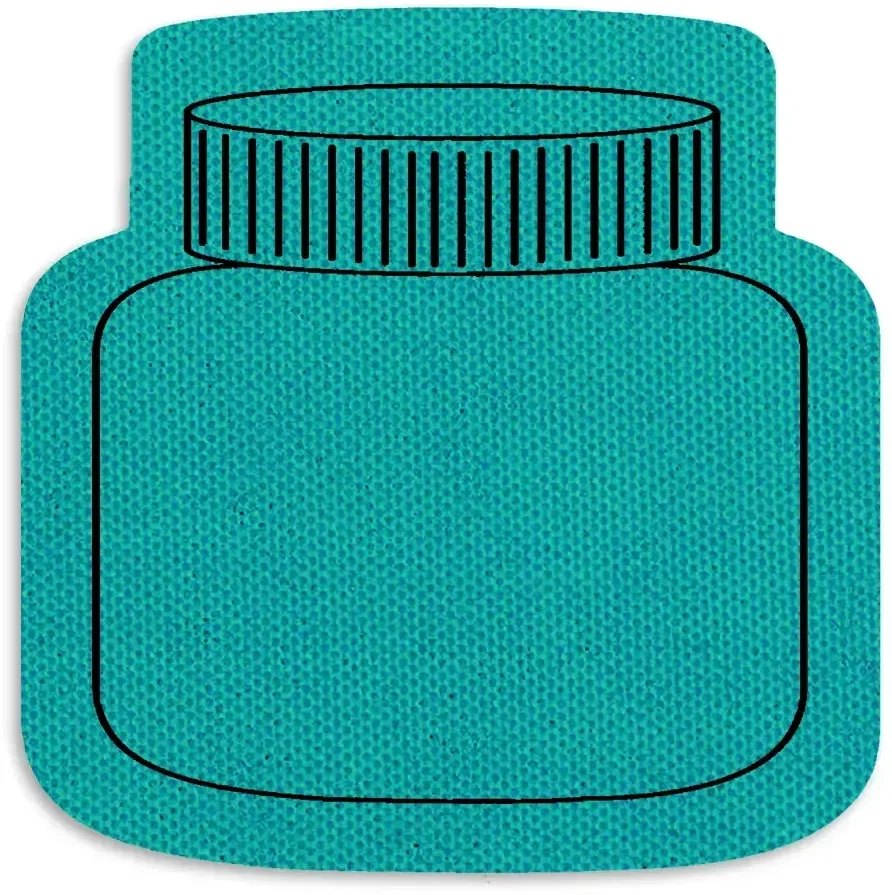 Jar or Bottle Jar Opener. Cross-shaped rubber jar opener for healthcare and senior outreach giveaways, view 2