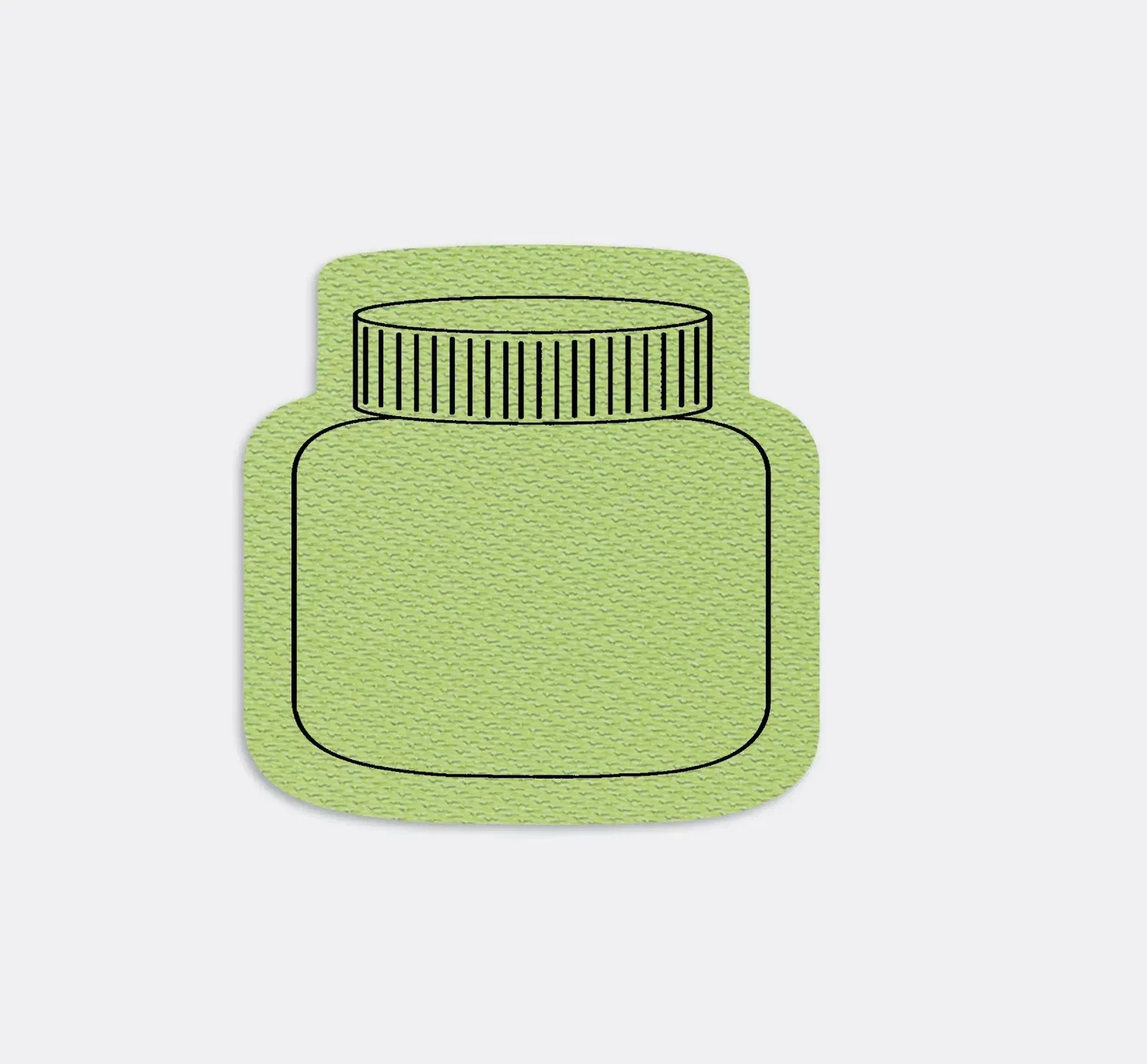 Jar or Bottle Jar Opener. Cross-shaped rubber jar opener for healthcare and senior outreach giveaways, view 3