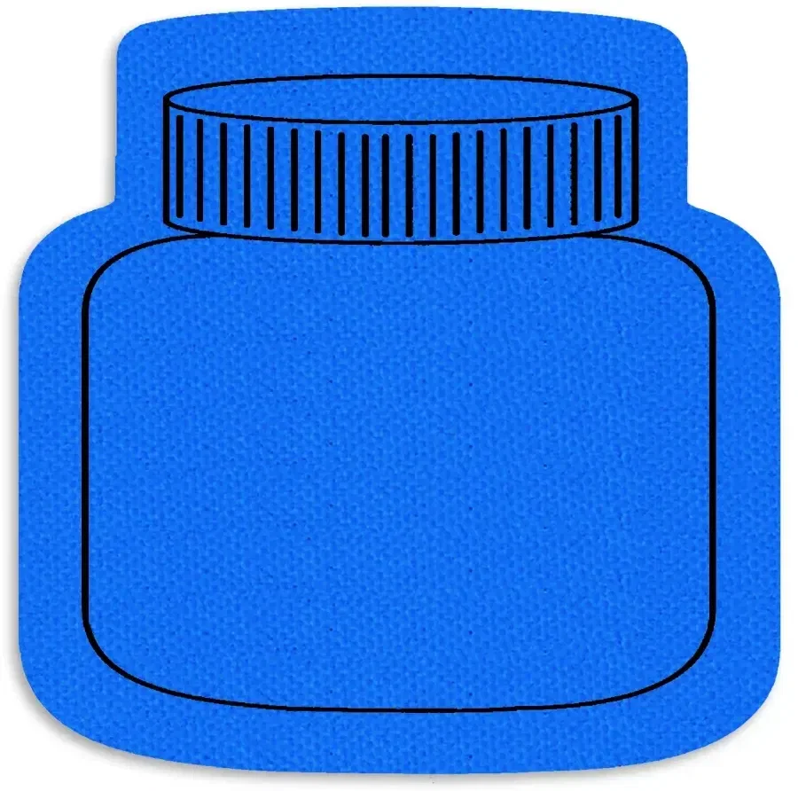 Jar or Bottle Jar Opener. Cross-shaped rubber jar opener for healthcare and senior outreach giveaways, view 4