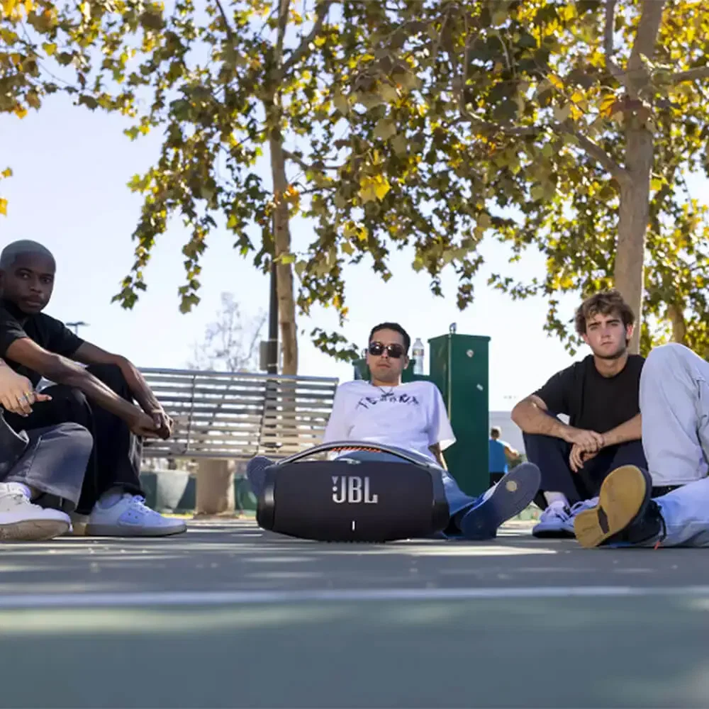 JBL Boombox 3 Portable Bluetooth Speaker in use