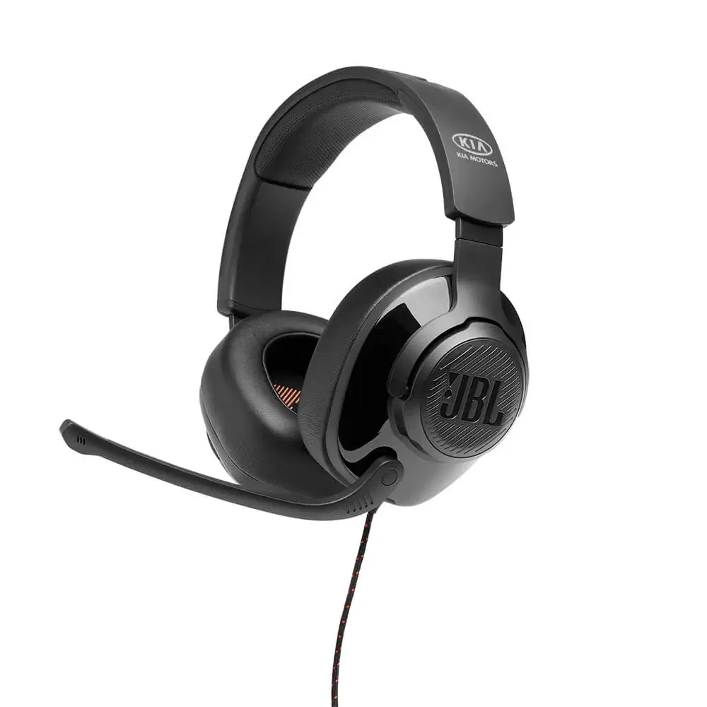JBL Quantum 300 Wired Over-Ear Gaming Headset with Flip-Up Mic — view 2
