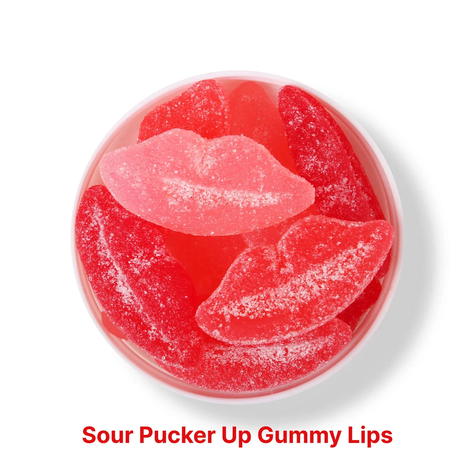 Sour Pucker Up Gummy Lips in a Jar — view 3