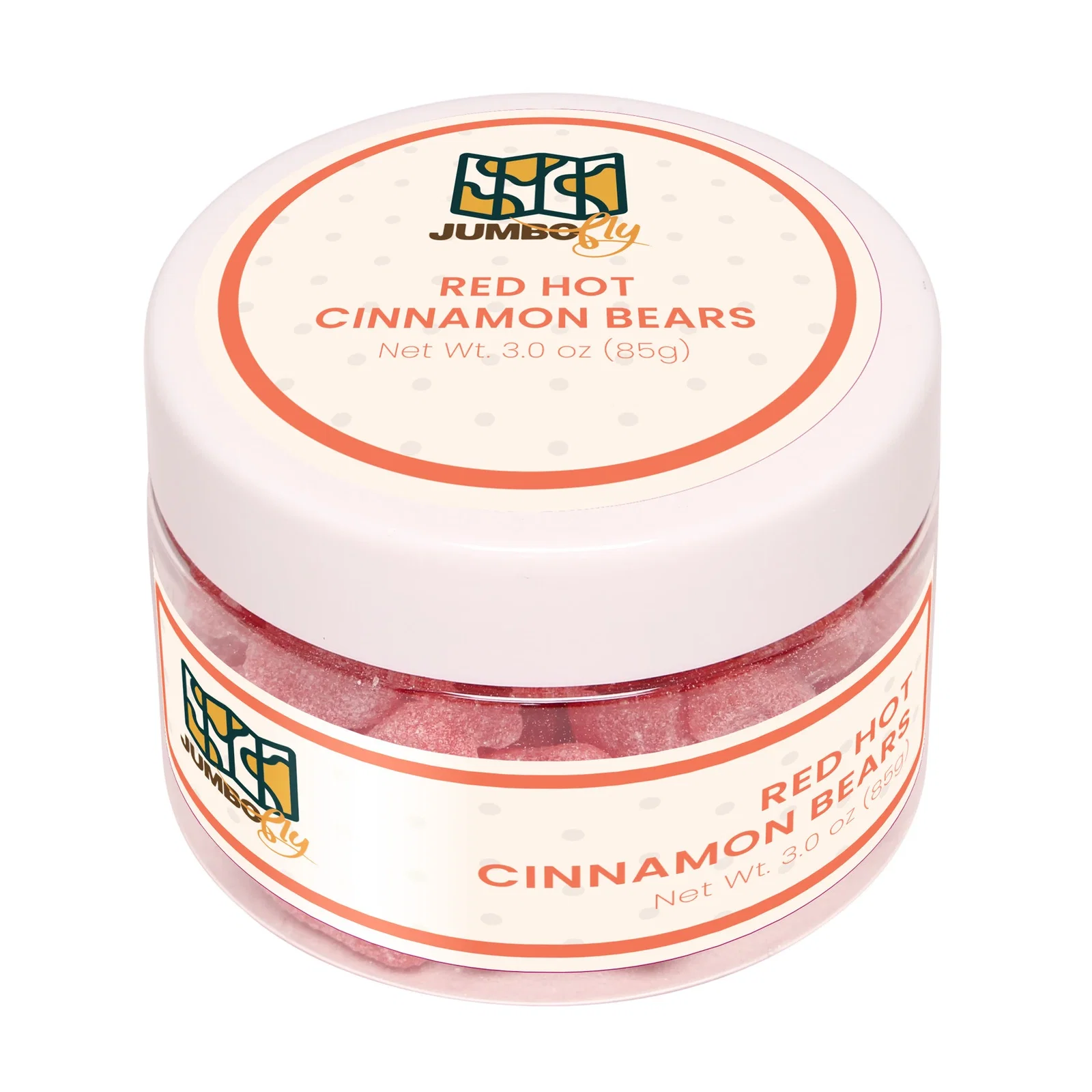 Jelly Belly® Unbearably Hot Cinnamon Bears: Small Jar — view 2