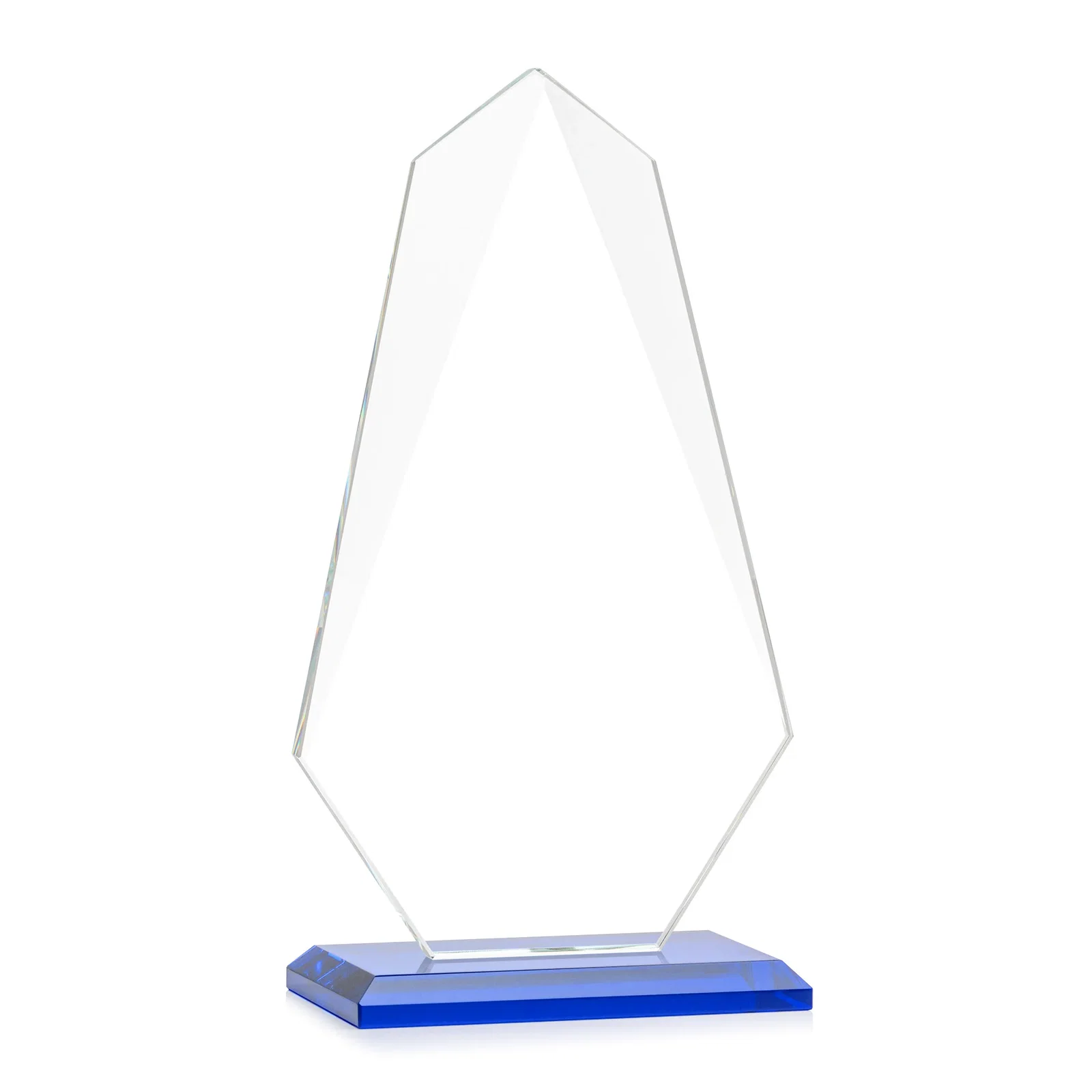 Promotional Jade Glass Award, Bevel Widens at Top, Tapers to the Base, with your logo for volunteer appreciation