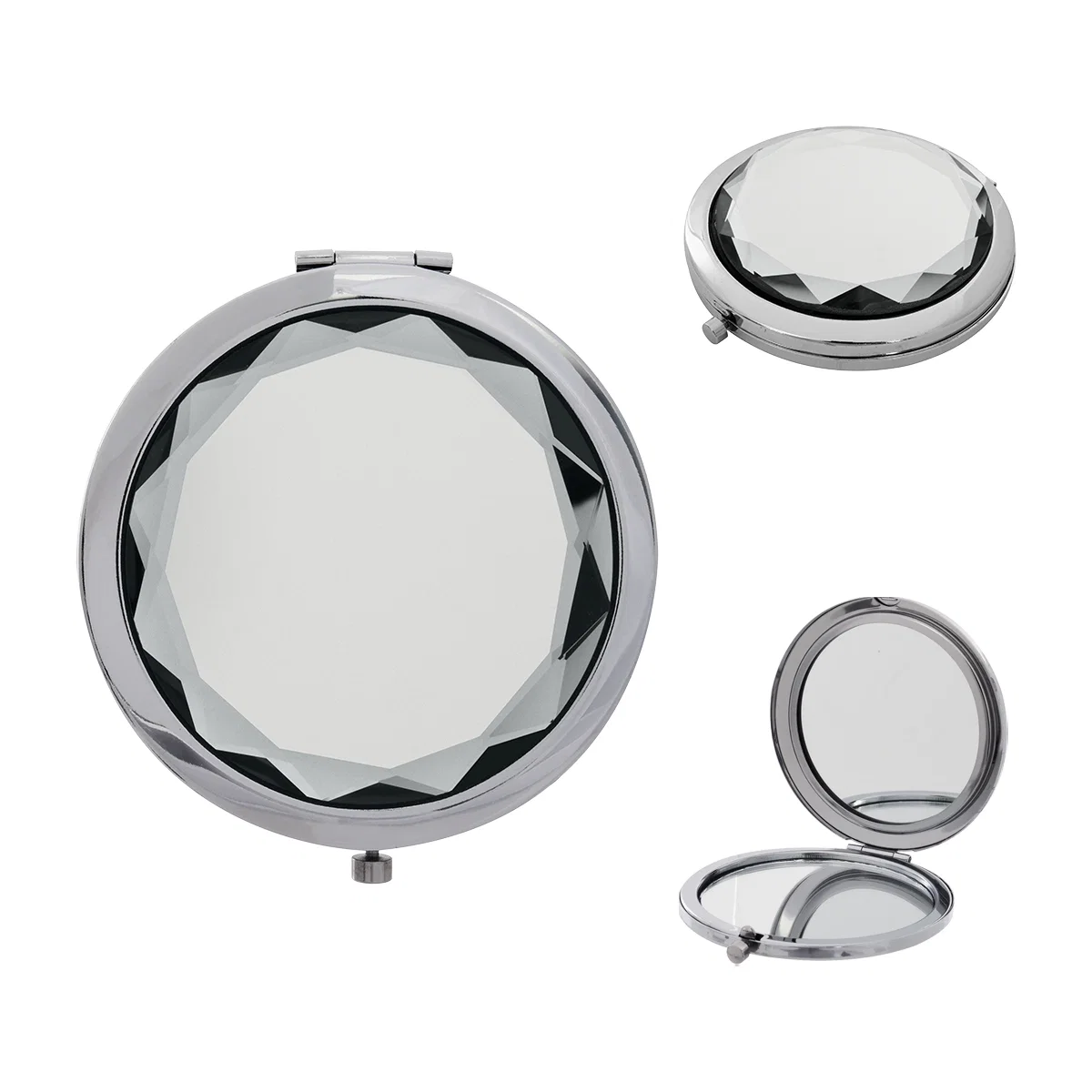 Clear option with the jeweled lid facing up