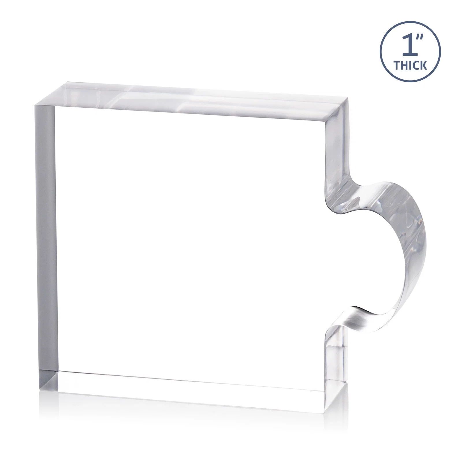 Custom Acrylic Puzzle-Piece Award With 4.5 x 3.5-Inch Sections, desk awards for donor appreciation