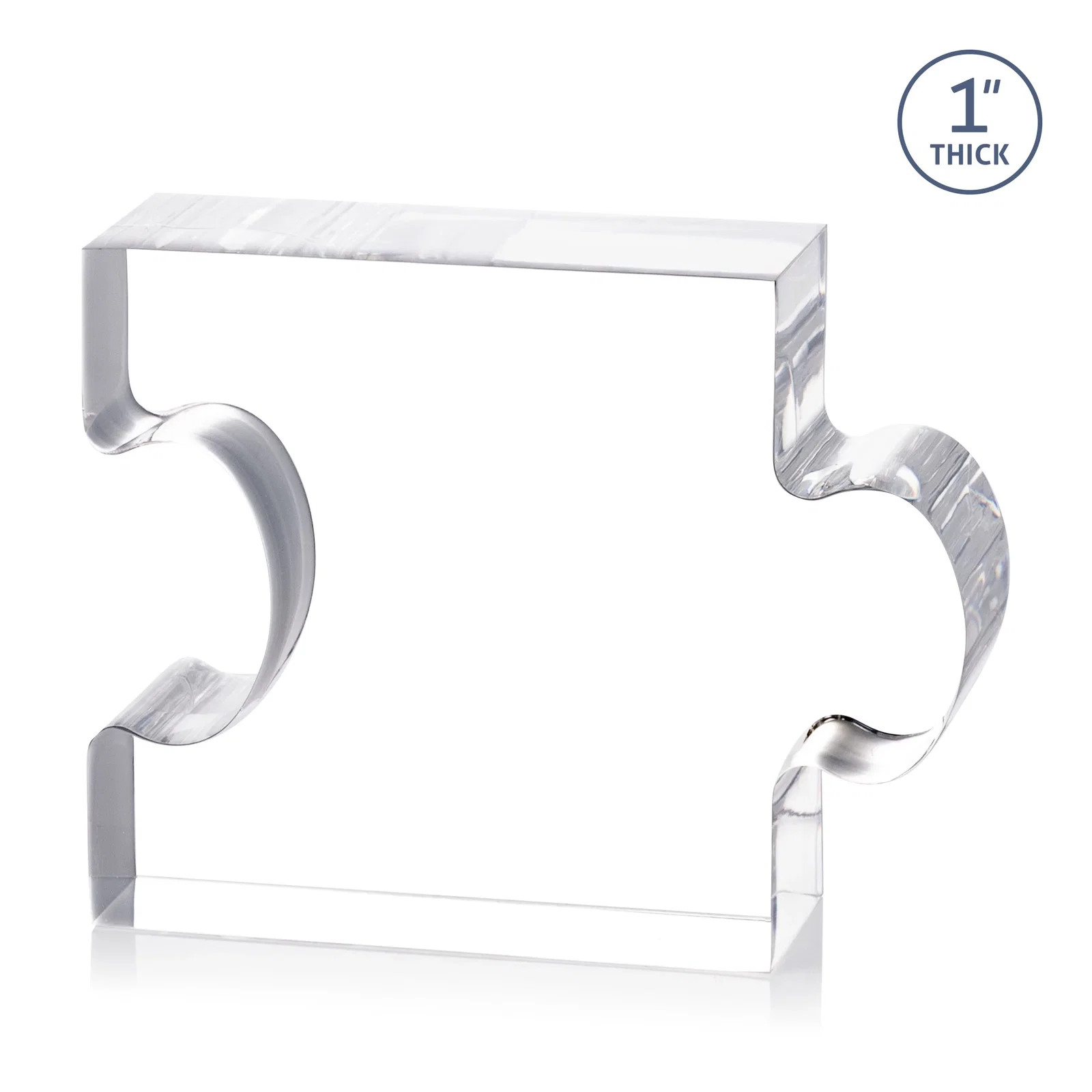 Custom Acrylic Puzzle-Piece Award With 4.5 x 3.5-Inch Sections, desk awards for graduation ceremonies