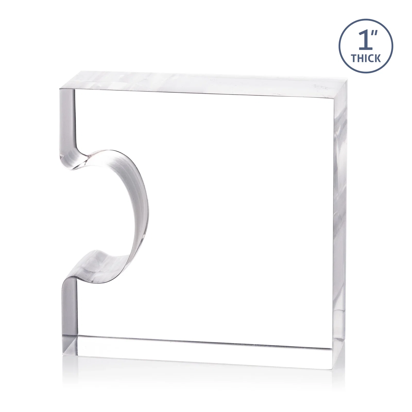 Custom Acrylic Puzzle-Piece Award With 4.5 x 3.5-Inch Sections, desk awards for safety achievement programs