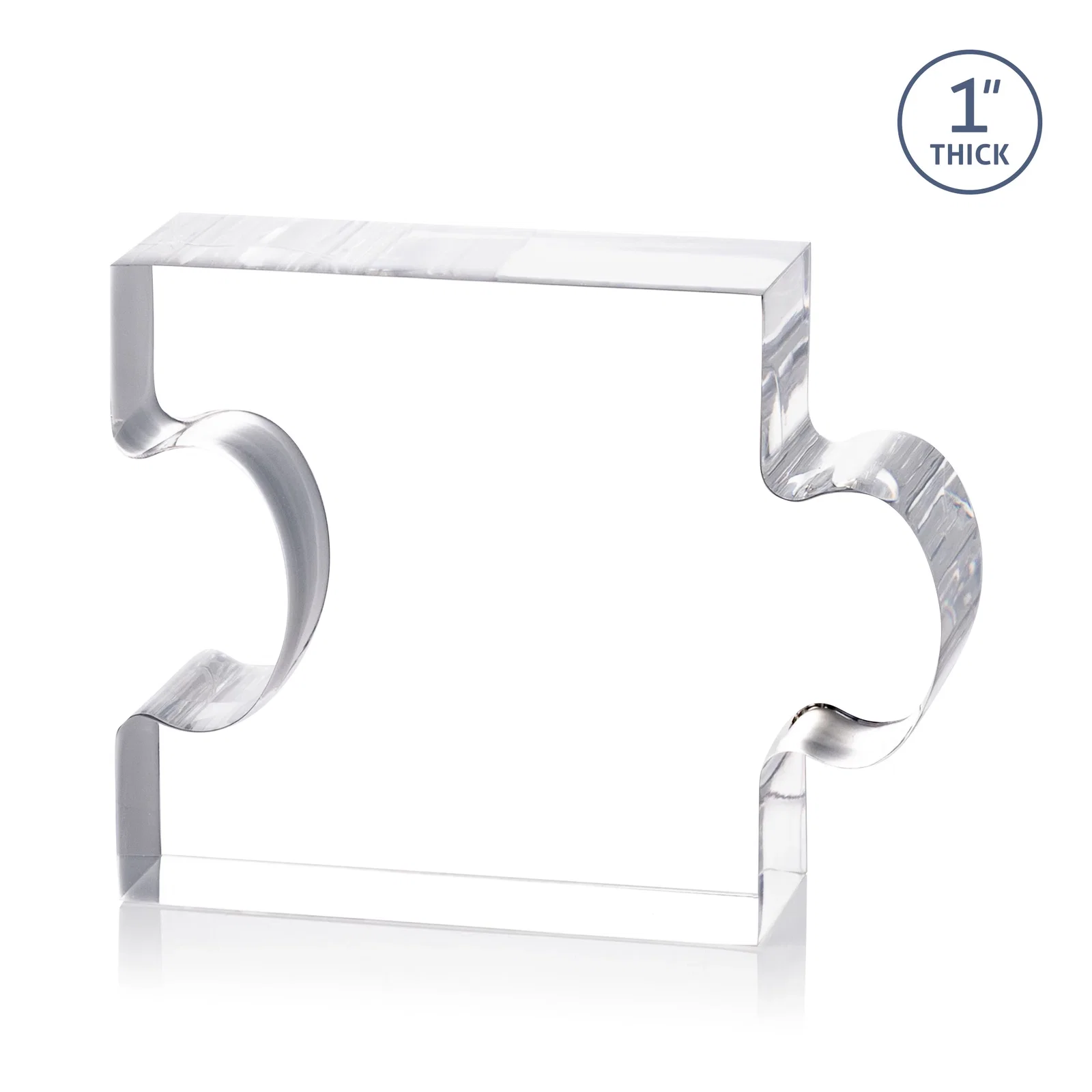 Custom Acrylic Interlocking Puzzle-Piece Award - Jigsaw Compact, desk awards for graduation ceremonies