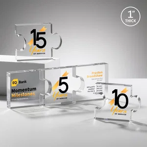 Acrylic Puzzle-Piece Award With 3.75 x 3-Inch Sections