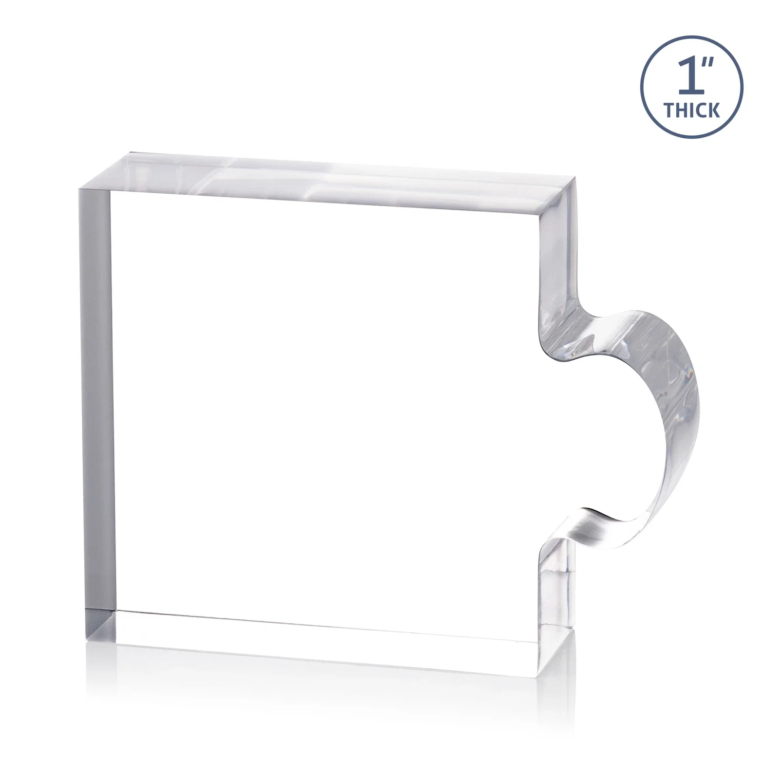 Custom Acrylic Puzzle-Piece Award With 3.75 x 3-Inch Sections, desk awards for company anniversary events