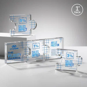 Acrylic Interlocking Puzzle-Piece Award - Jigsaw Small