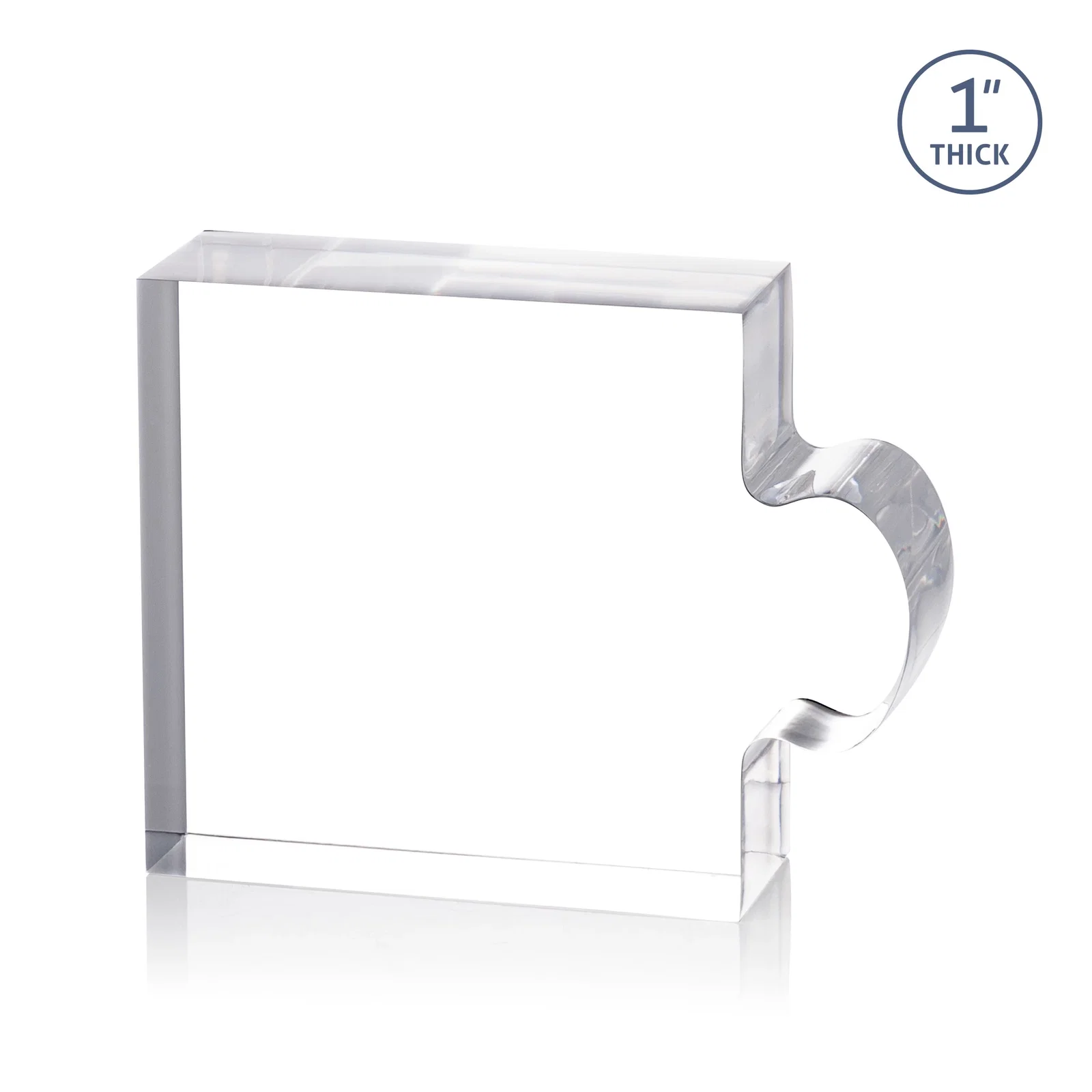 Personalized Acrylic Interlocking Puzzle-Piece Award - Jigsaw Small, desk awards for employee recognition