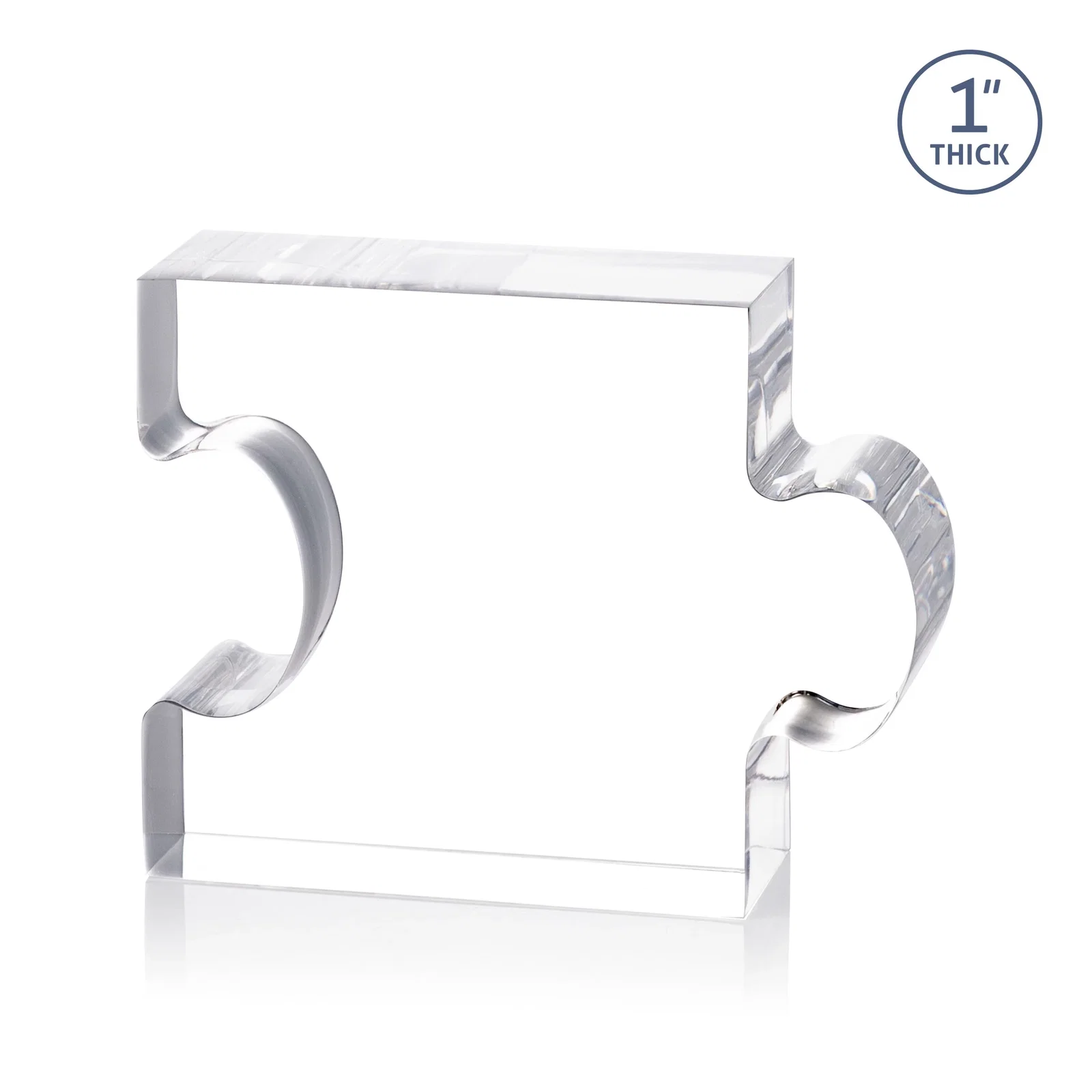 Personalized Acrylic Interlocking Puzzle-Piece Award - Jigsaw Small, desk awards for corporate award ceremonies