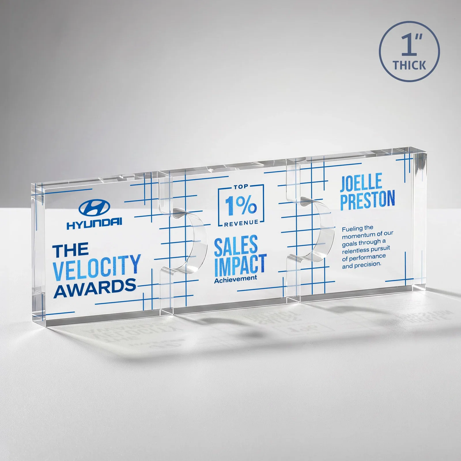 Custom Acrylic Interlocking Puzzle-Piece Award - Jigsaw Small, desk awards for retirement presentations