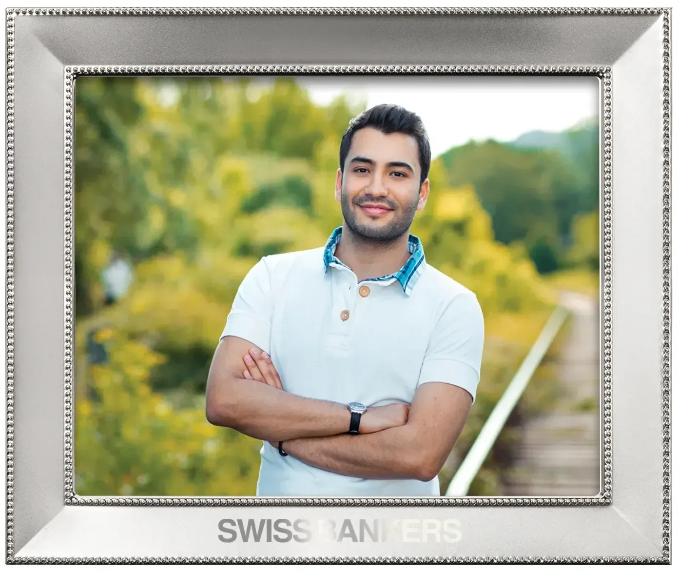 Elegant Custom Silver Photo Frame - Jimena — view 4