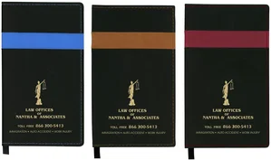 Customized Planner - Two-Tone Vinyl Soft Cover - Weekly - Gilded Edges