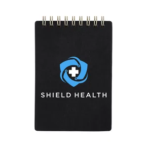 Recycled Polyurethane Spiral Notebook, 80 Pages, Expands to 16 Inches